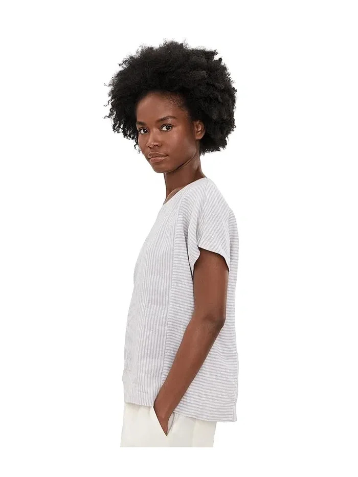 Рубашка из льна Premium Washable Linen Short Sleeve Striped Shirt L.L.Bean — изображение 3 из 5, орхидейный