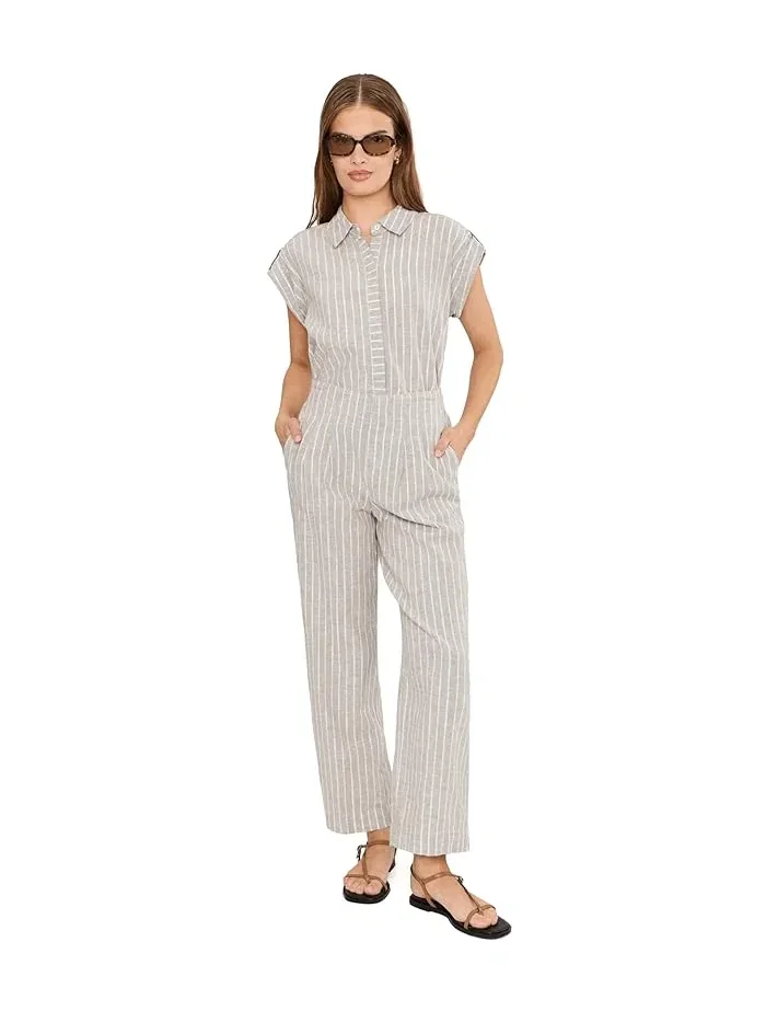 Рубашка из льна с люрексом Petite Lurex Linen Resort Shirt NIC+ZOE — изображение 2 из 5, мульти