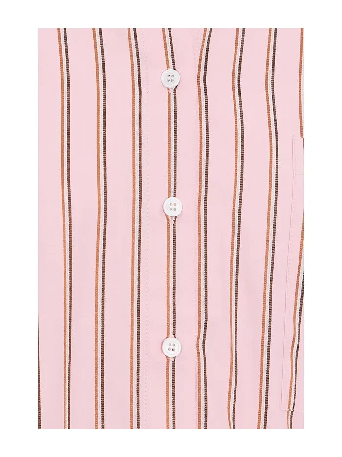 Рубашка оверсайз The Boyfriend Button-Down Joe's Jeans — изображение 5 из 5, розовый