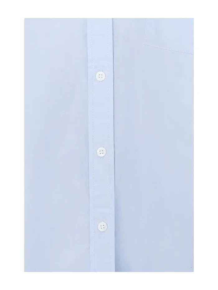 Рубашка свободного кроя Coastal Poplin Relaxed Faherty — изображение 5 из 5, синий