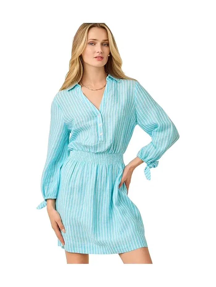 Платье-рубашка с принтом Abralynn Lilly Pulitzer — изображение 3 из 5, синий
