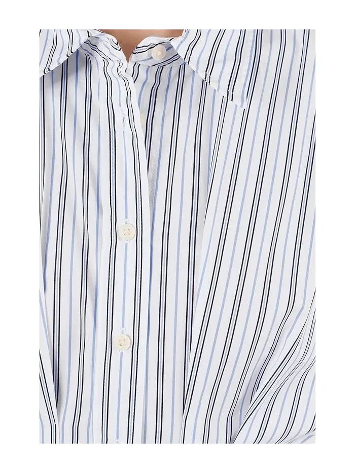 Платье-рубашка полосатое шитьевая ткань Petite Striped Pleated Broadcloth Shirtdress Lauren Ralph Lauren — изображение 5 из 5