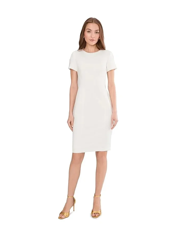 Платье-футляр с коротким рукавом Short Sleeve Scuba Sheath Calvin Klein