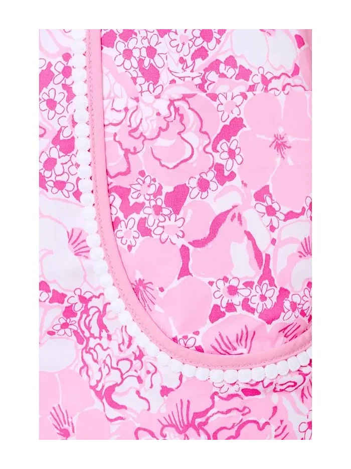 Платье-футляр короткий с рукавом Adetta Lilly Pulitzer — изображение 5 из 5, розовый