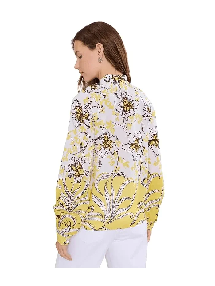 Блуза с длинным рукавом принт Renisha Lilly Pulitzer — изображение 4 из 5, мятный