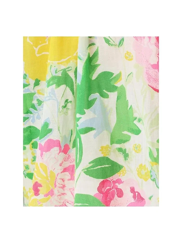 Блуза с цветочным принтом Renisha Lilly Pulitzer — изображение 4 из 4, мульти