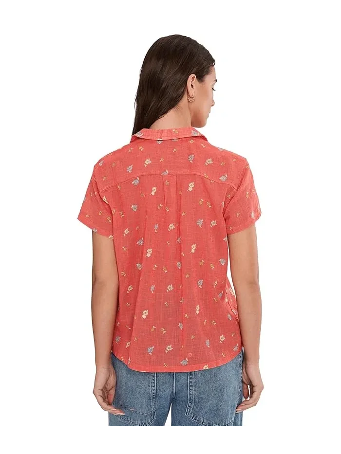 Рубашка с коротким рукавом Camp Cove Shirt Toad&Co — изображение 4 из 5, красный