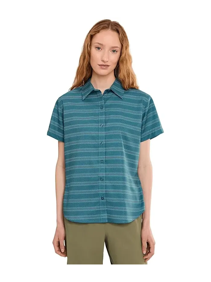 Рубашка AirExchange Short Sleeve Marmot — изображение 1 из 5, синий