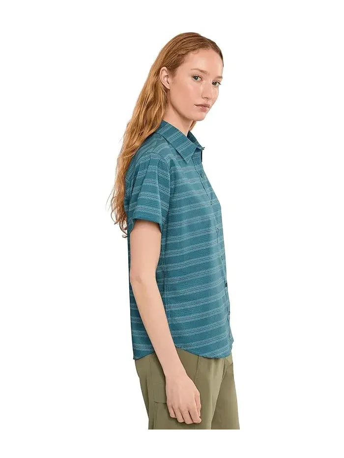 Рубашка AirExchange Short Sleeve Marmot — изображение 3 из 5, синий