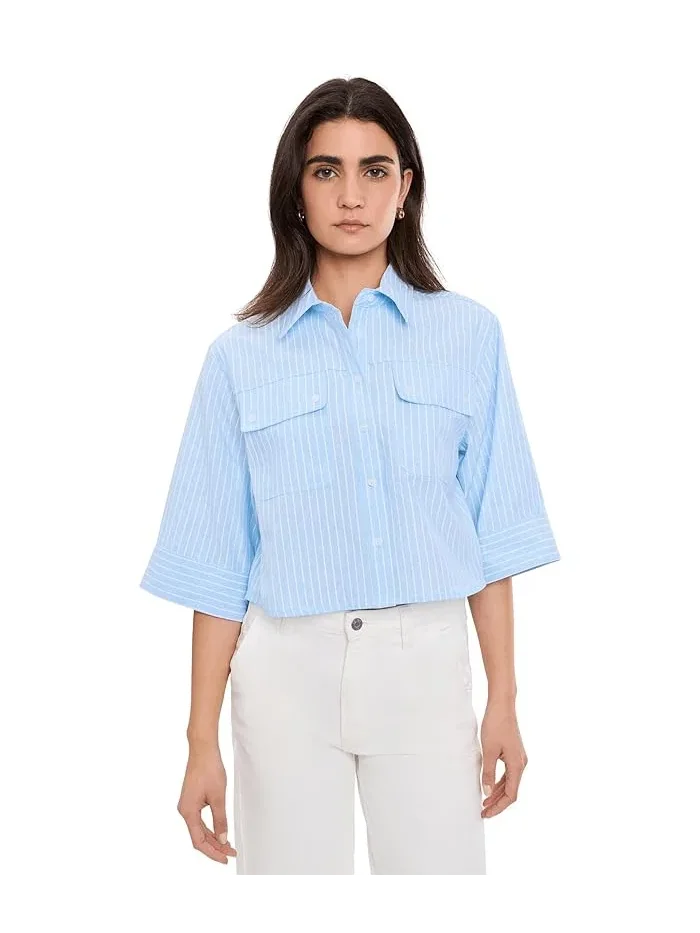 Рубашка с принтом Sky Dive Button Down Blank NYC — белый