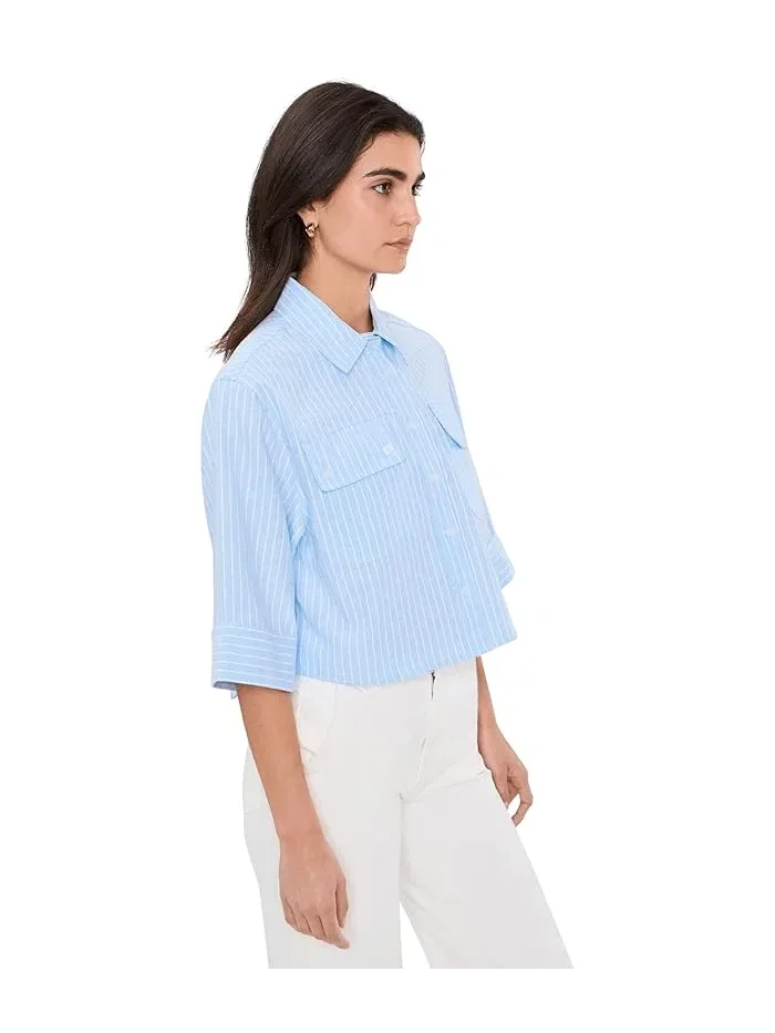 Рубашка с принтом Sky Dive Button Down Blank NYC — изображение 3 из 5, синий/белый