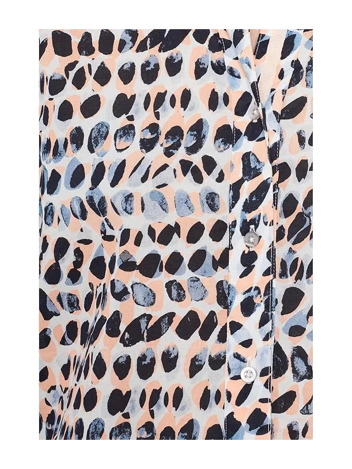 Рубашка с принтом Spotted Core Cotton NIC+ZOE — изображение 5 из 5, индиго мульти