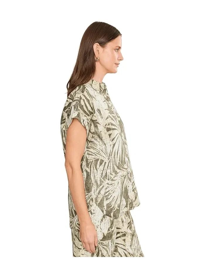 Рубашка с принтом Relaxed Fit Lauren Ralph Lauren — изображение 3 из 5, оливковый мульти