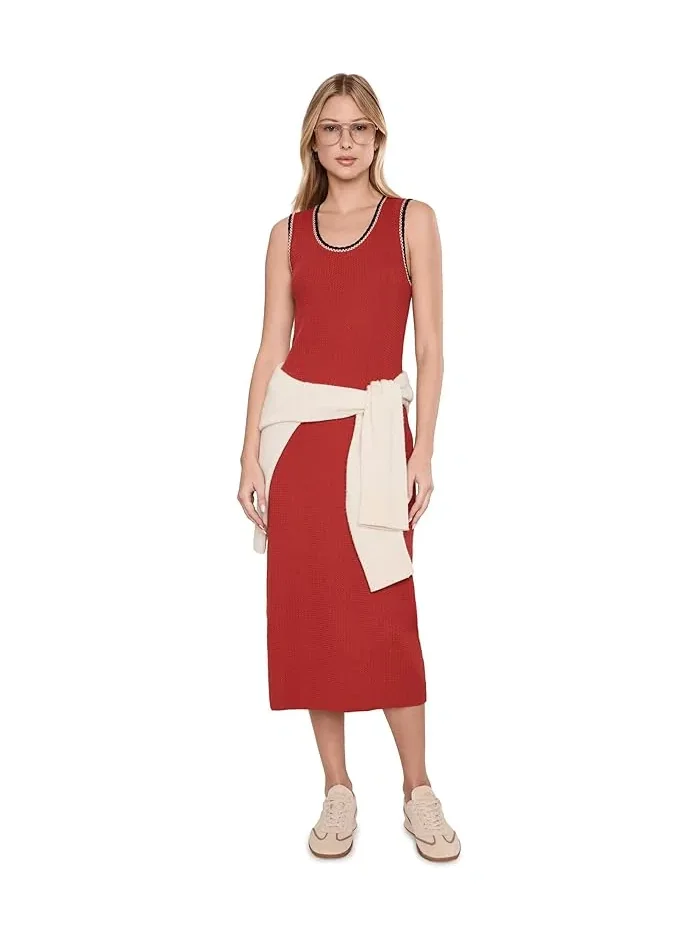 Платье трикотажное Mikel Knit Dress Varley, Bossa Nova — изображение 2 из 5, босса-нова
