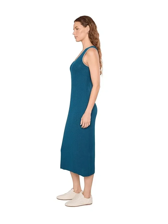 Платье трикотажное Mikel Knit Dress Varley — изображение 3 из 5, синий