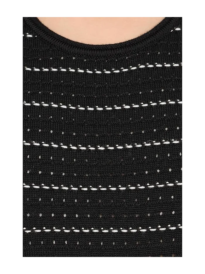 Платье трикотажное миди Beesley Stitch Varley — изображение 5 из 5, черный
