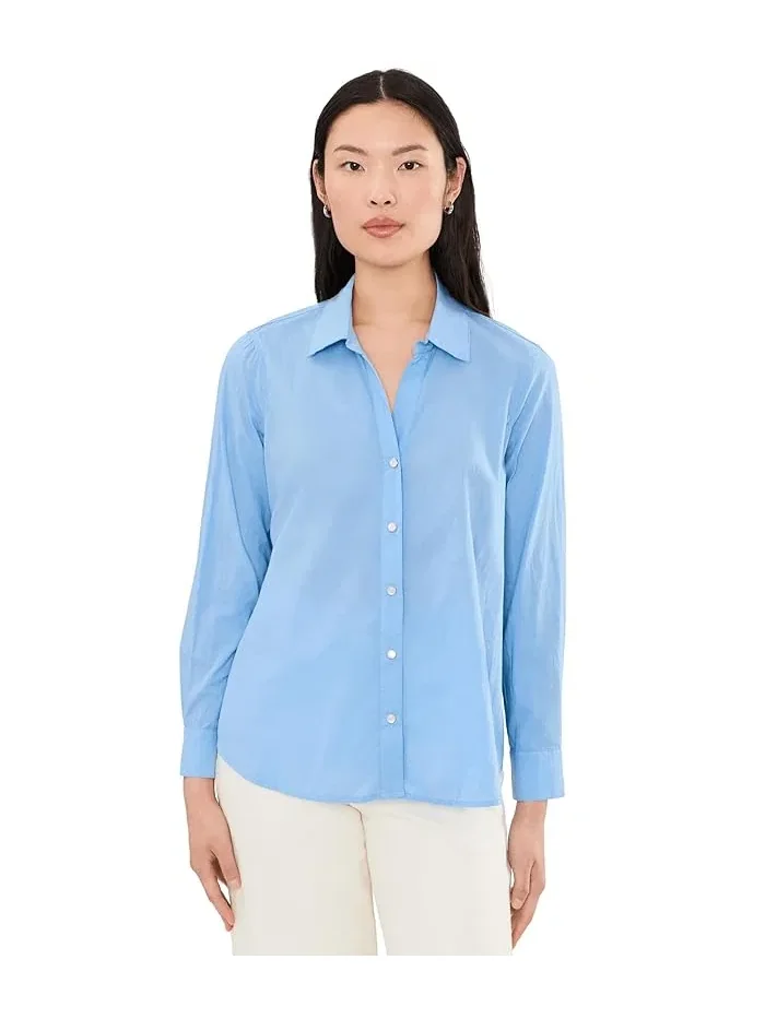 Рубашка хлопковая Core Cotton Shirt NIC+ZOE — изображение 1 из 5, лавровый