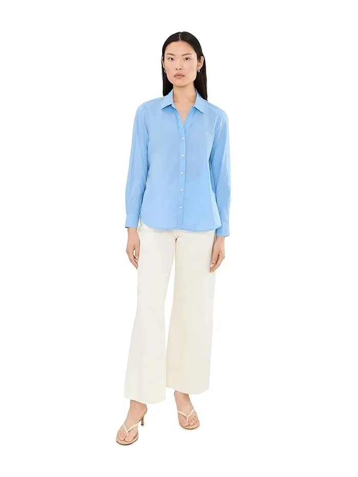 Рубашка хлопковая Core Cotton Shirt NIC+ZOE — изображение 2 из 5, лавровый