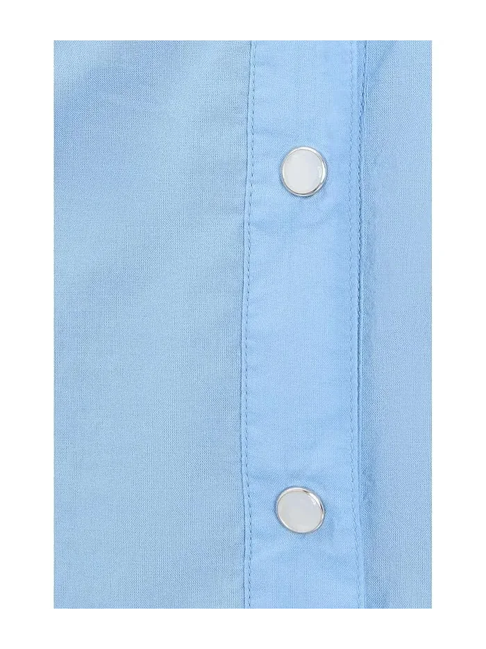Рубашка хлопковая Core Cotton Shirt NIC+ZOE — изображение 5 из 5, лавровый
