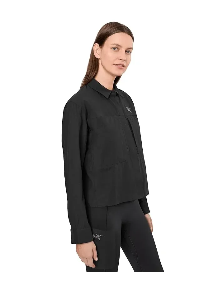 Рубашка хлопковая Clarkia SL Arc'teryx — изображение 3 из 5, черный