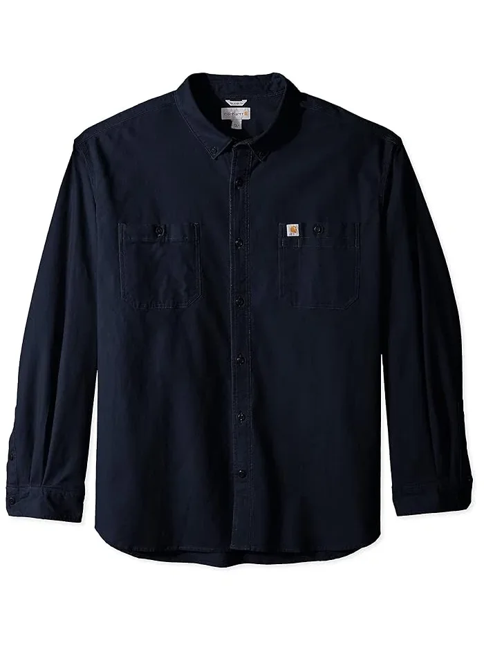 Рабочая рубашка Big & Tall Rugged Flex Rigby Carhartt — изображение 1 из 1, темно-синий