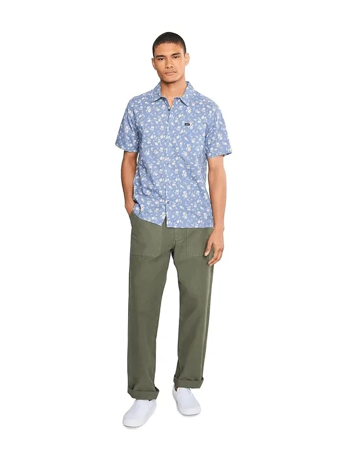 Рубашка с принтом Breezy Short Sleeve RVCA — изображение 2 из 5, винтажный синий