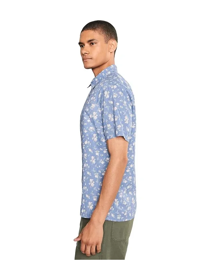 Рубашка с принтом Breezy Short Sleeve RVCA — изображение 3 из 5, винтажный синий
