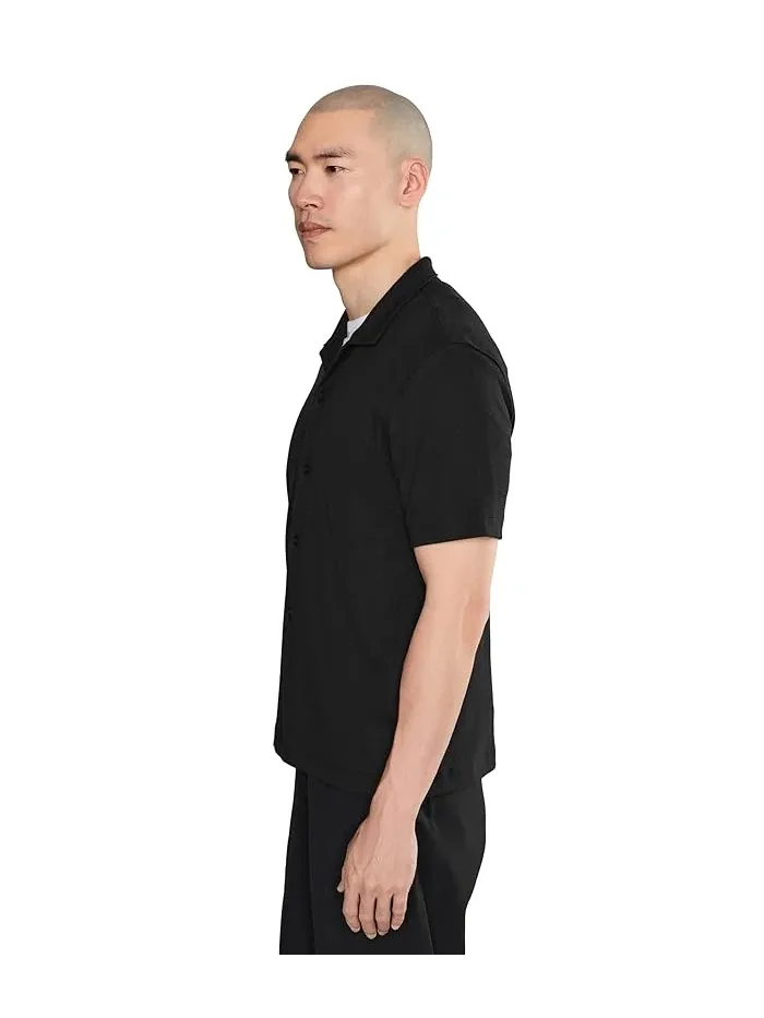 Рубашка Cabana из сетки короткий рукав Vince — изображение 3 из 5, белый
