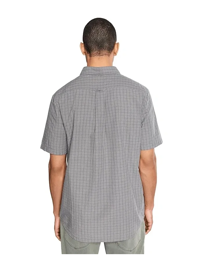 Рубашка с коротким рукавом микроплед Brewster Volcom — изображение 4 из 5, кастеррок