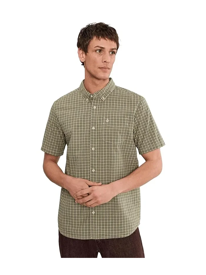 Рубашка с коротким рукавом микроплед Brewster Volcom