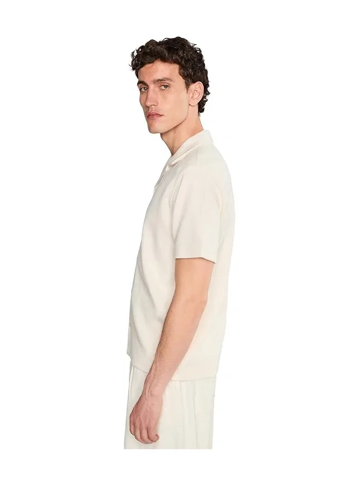 Рубашка Cabana Shirt Vince — изображение 3 из 5, кость