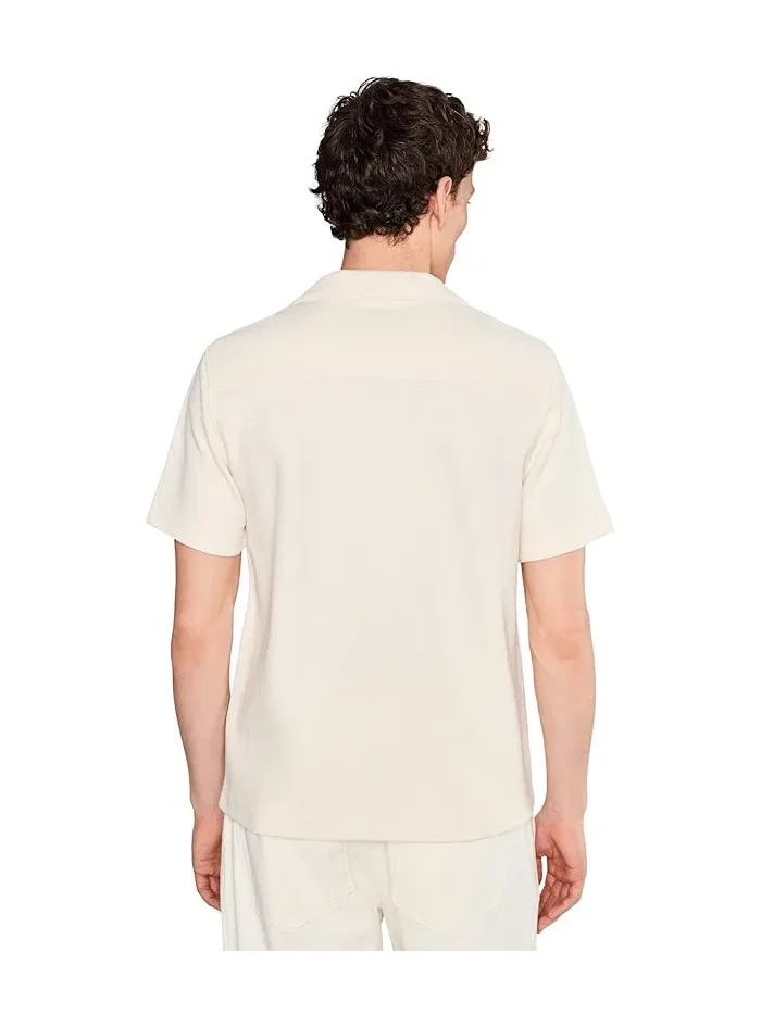 Рубашка Cabana Shirt Vince — изображение 4 из 5, кость