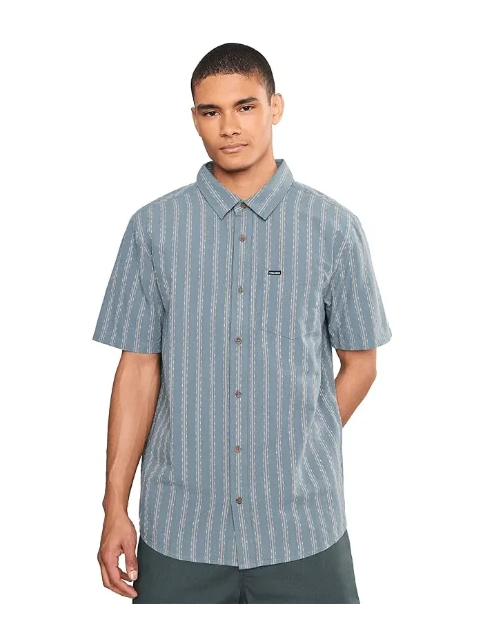 Рубашка поло Volcom Sato Stripe, Tradewinds — изображение 1 из 5, песочный цвет трейдвиндс