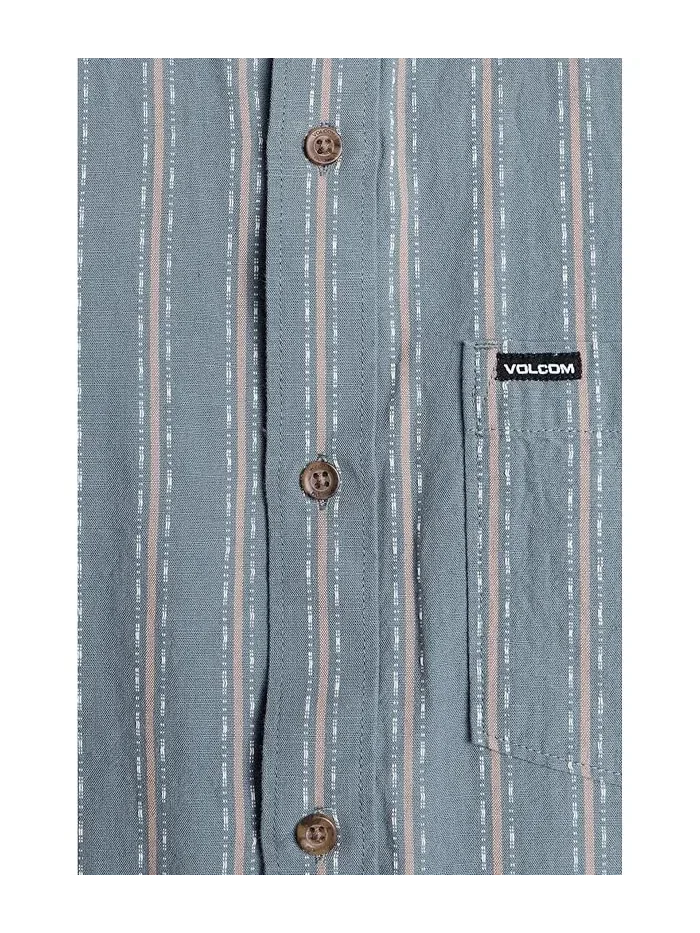 Рубашка поло Volcom Sato Stripe, Tradewinds — изображение 5 из 5, песочный цвет трейдвиндс