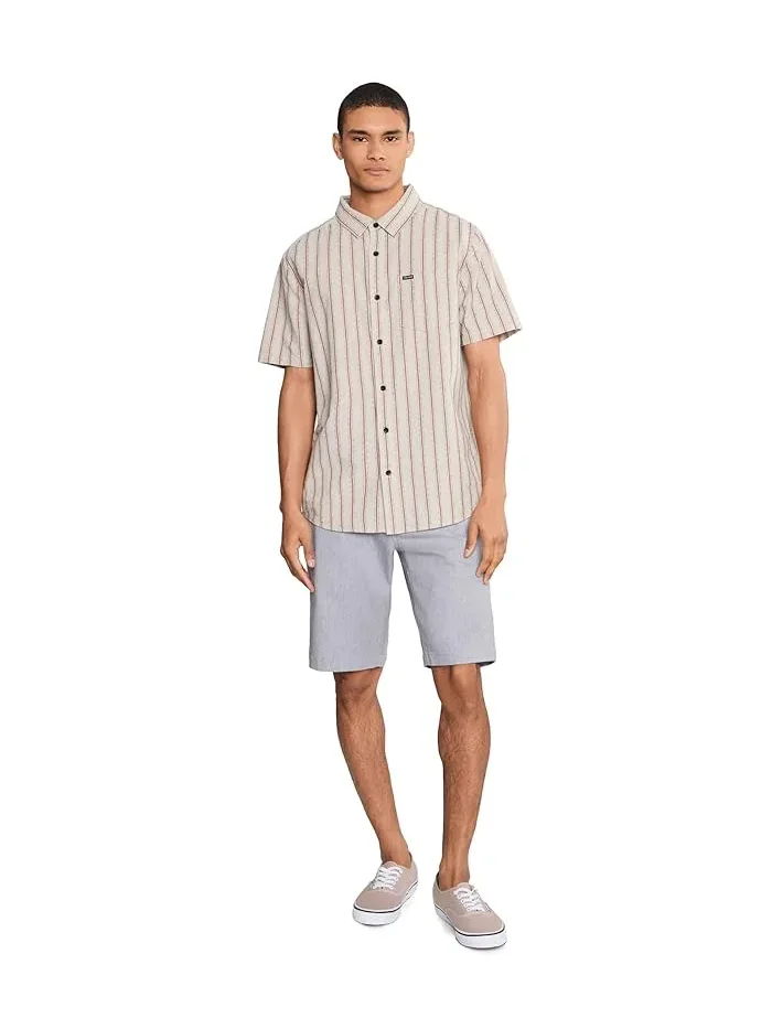 Рубашка классическая Sato Stripe Volcom — изображение 2 из 5, серый