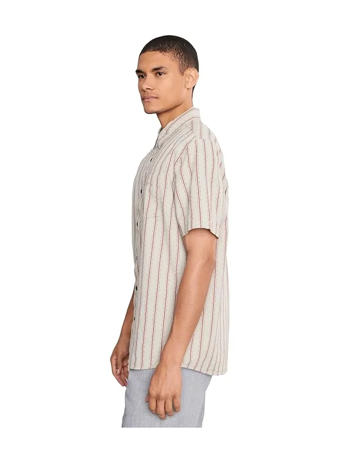Рубашка классическая Sato Stripe Volcom — изображение 3 из 5, серый
