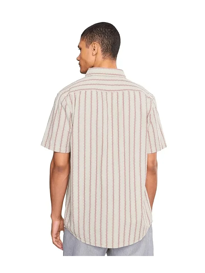 Рубашка классическая Sato Stripe Volcom — изображение 4 из 5, серый