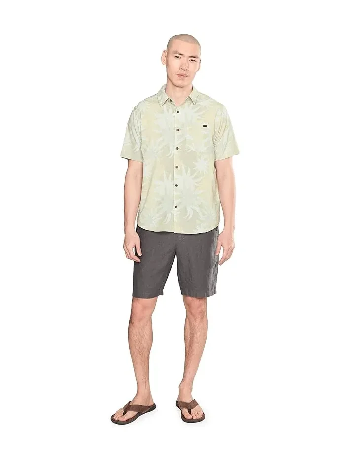 Рубашка с коротким рукавом Newport Stretch Hurley — изображение 2 из 5, коричневый