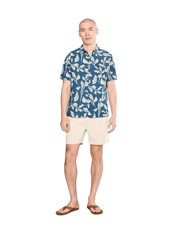 Рубашка с принтом Aero Short Sleeve Hurley — изображение 2 из 5, синий