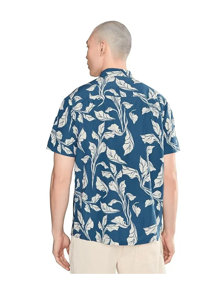Рубашка с принтом Aero Short Sleeve Hurley — изображение 4 из 5, синий