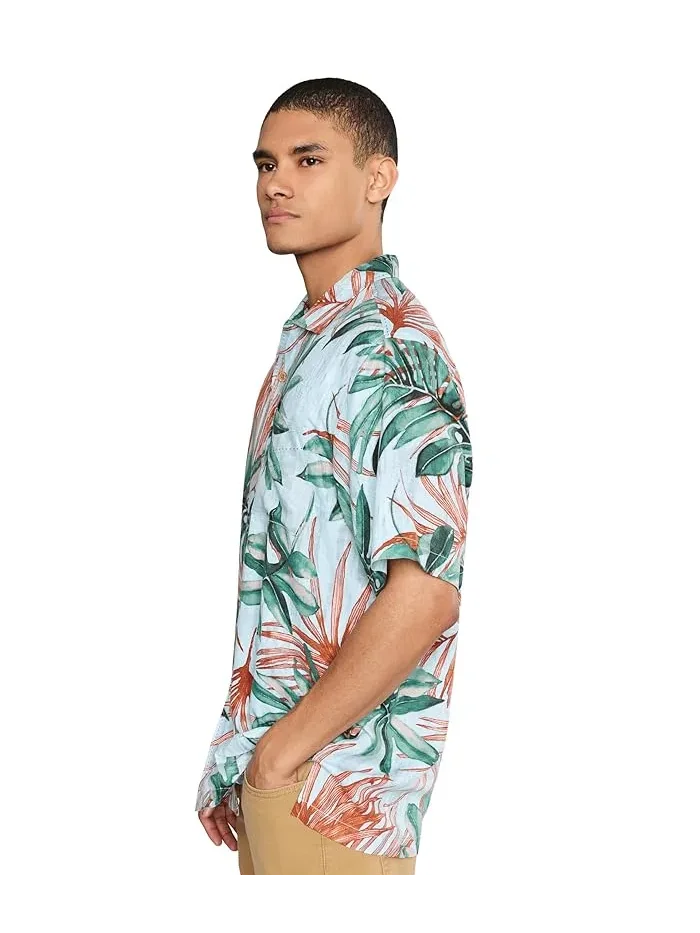 Рубашка с принтом Tidal Fronds Tommy Bahama — изображение 3 из 5, опал