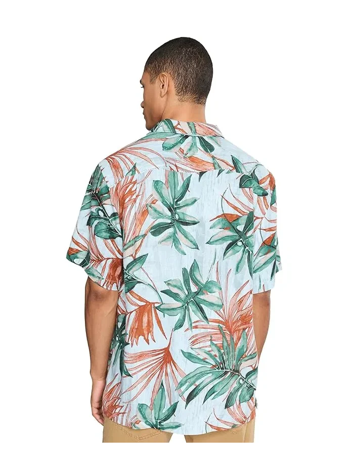Рубашка с принтом Tidal Fronds Tommy Bahama — изображение 4 из 5, опал