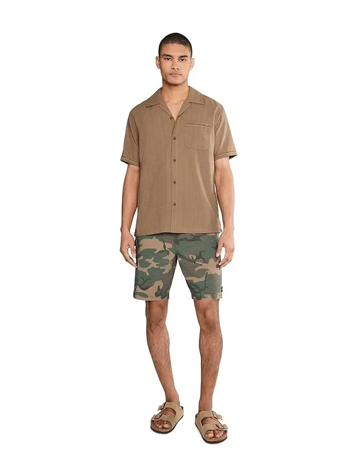 Рубашка повседневная короткий рукав Lay Day Camp Short Sleeve Hurley — изображение 2 из 5, темный серый
