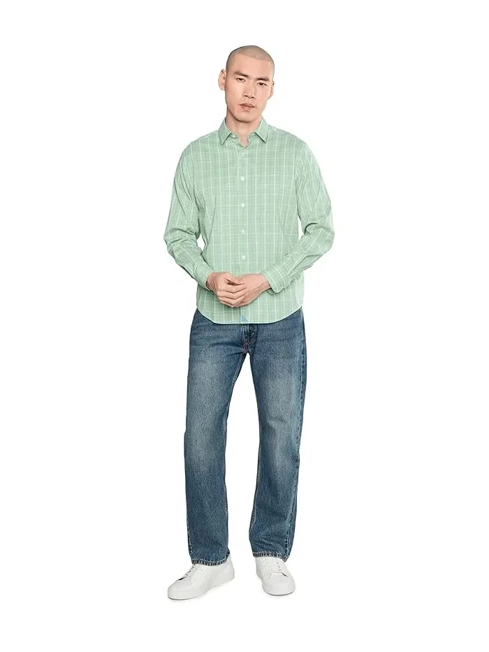 Рубашка Long Sleeve CottonTek Claremont UNTUCKit — изображение 2 из 5, зеленый