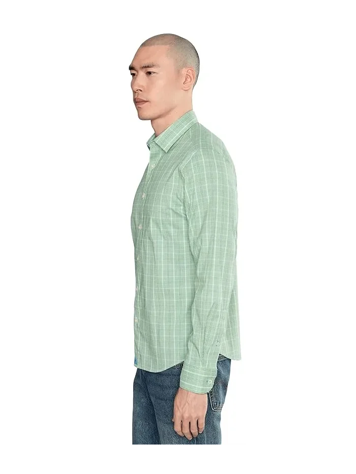 Рубашка Long Sleeve CottonTek Claremont UNTUCKit — изображение 3 из 5, зеленый