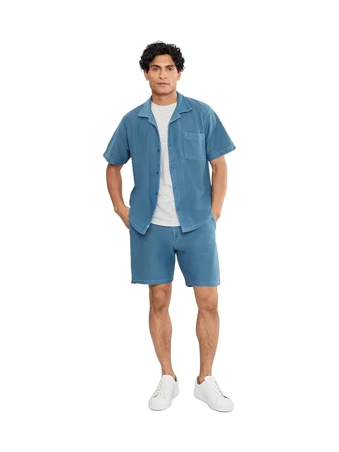 Рубашка с воротником-стойкой Rio Cabana Camp Tommy Bahama — изображение 2 из 5, синий