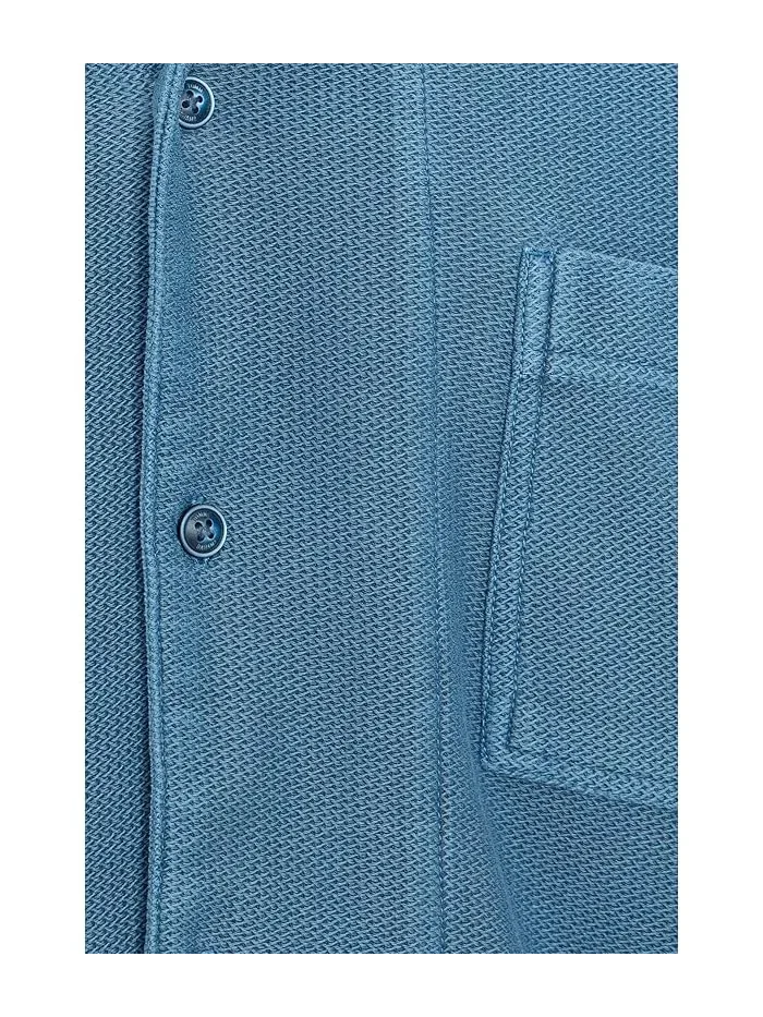 Рубашка с воротником-стойкой Rio Cabana Camp Tommy Bahama — изображение 5 из 5, синий