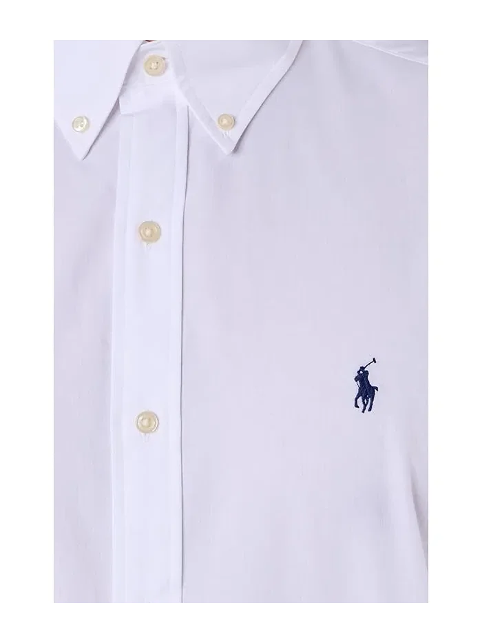 Рубашка поплиновая Classic Fit Stretch Poplin Polo Ralph Lauren — изображение 5 из 5, белый