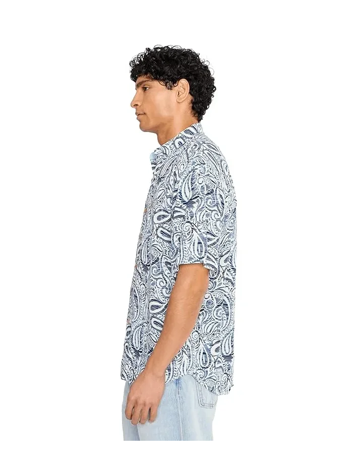 Рубашка с принтом Veracruz Sands Paisley Petals Tommy Bahama — изображение 3 из 5, синий