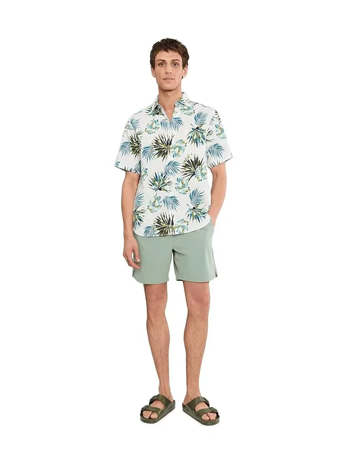 Рубашка с цветочным принтом Nova Wave Frond Mosaic Tommy Bahama — изображение 2 из 5, белый